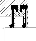 Radialwellendichtring Typ B-SF