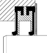 Radialwellendichtring Typ B-SF